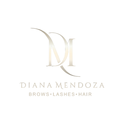 logo diana mendoza blanco